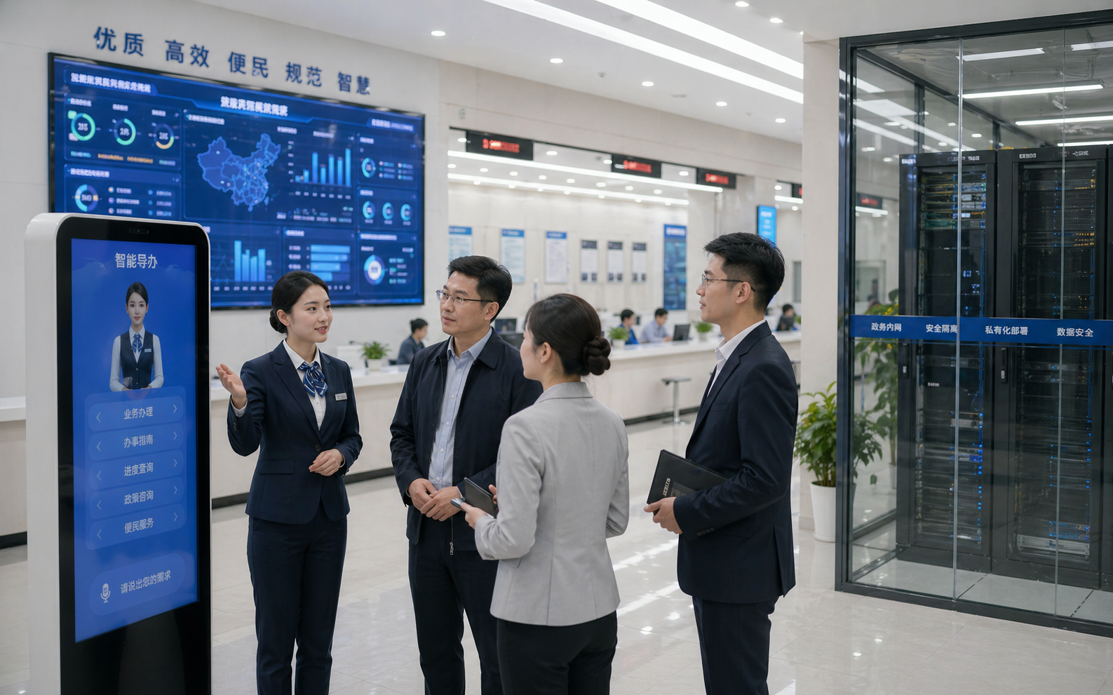 中国政务私有化部署与数字人智能体平台场景